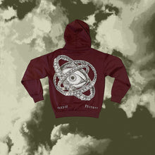 Load image into Gallery viewer, *EXCLUSIVE* OPHANIM RED WINE ANGEL HOODIE
