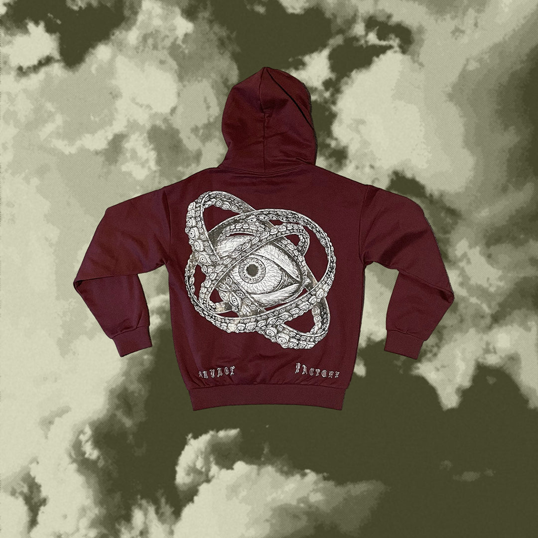 *EXCLUSIVE* OPHANIM RED WINE ANGEL HOODIE